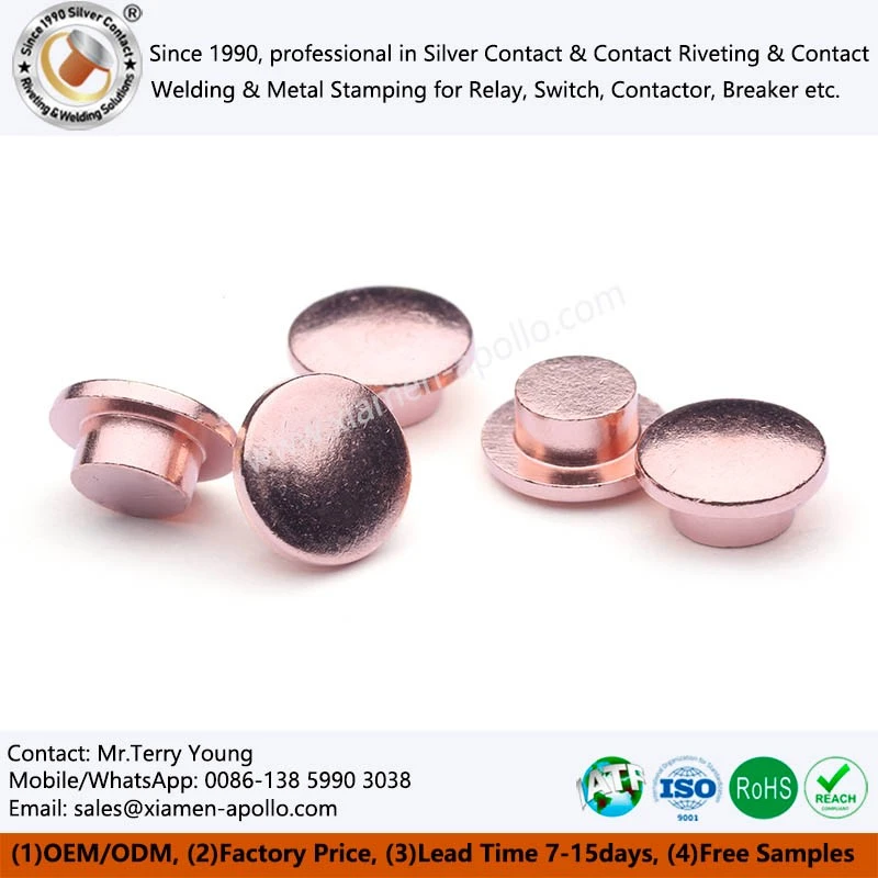 Copper Silver Contact for Switch Copper Silver Contact for Switch