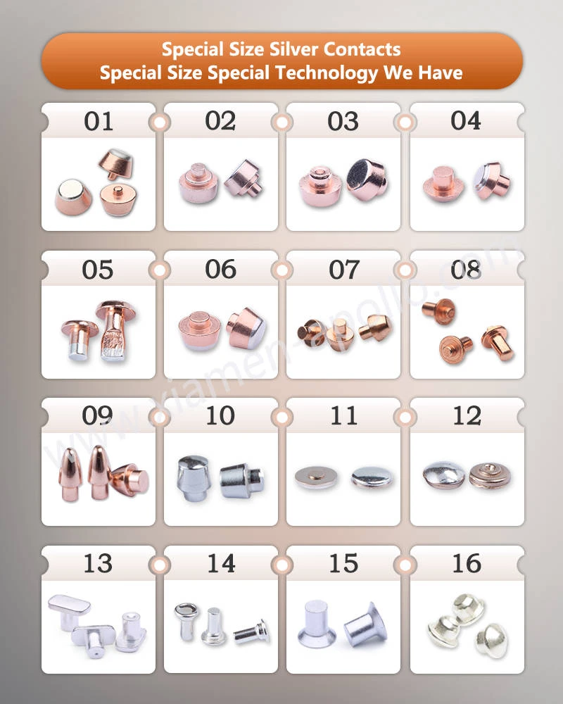 Special Size Silver Contacts---Special Size Special Technology We Have Special Size Silver Contacts---Special Size Special Technology We Have