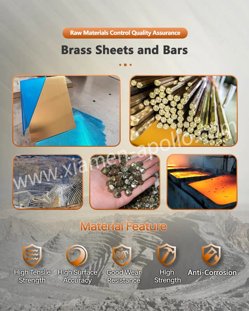 Brass Sheets and Bars for Brass CNC Turned Parts Brass Sheets and Bars for Brass CNC Turned Parts
