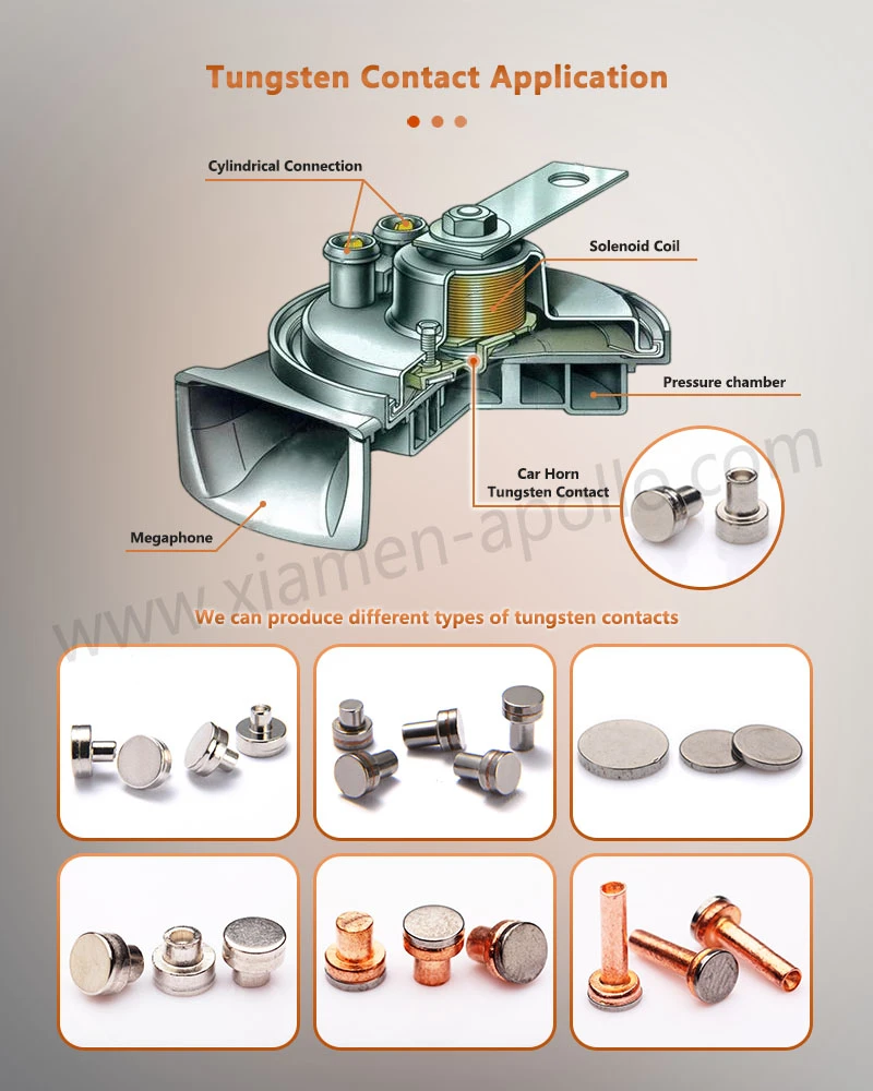 Tungsten Contacts Application Tungsten Contacts Application