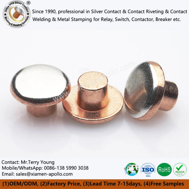 Bimetallic Rivet Contact Bimetallic Rivet Contact