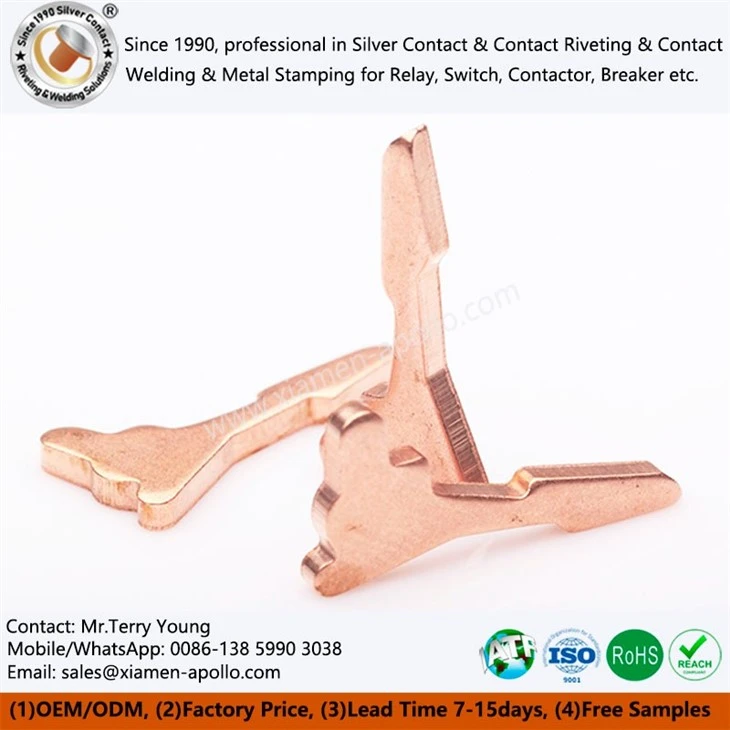 Copper Stamping Components For Switche Copper Stamping Components For Switche